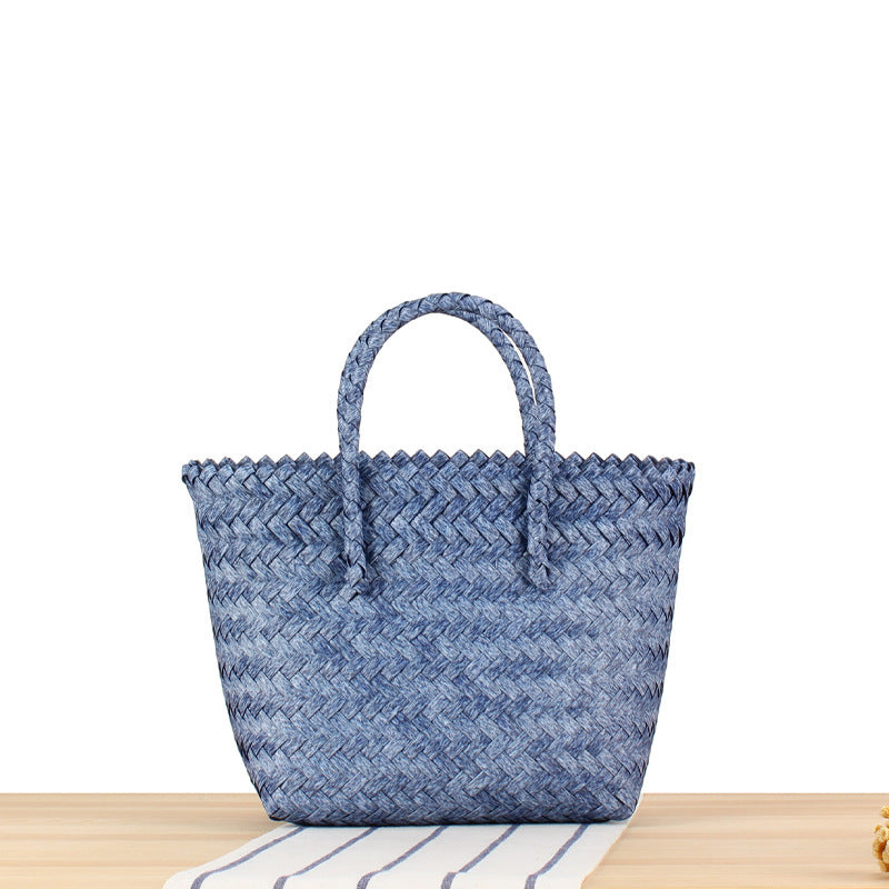 Braided Tote Bag with Modern Patterns LoungeYard — product view 5