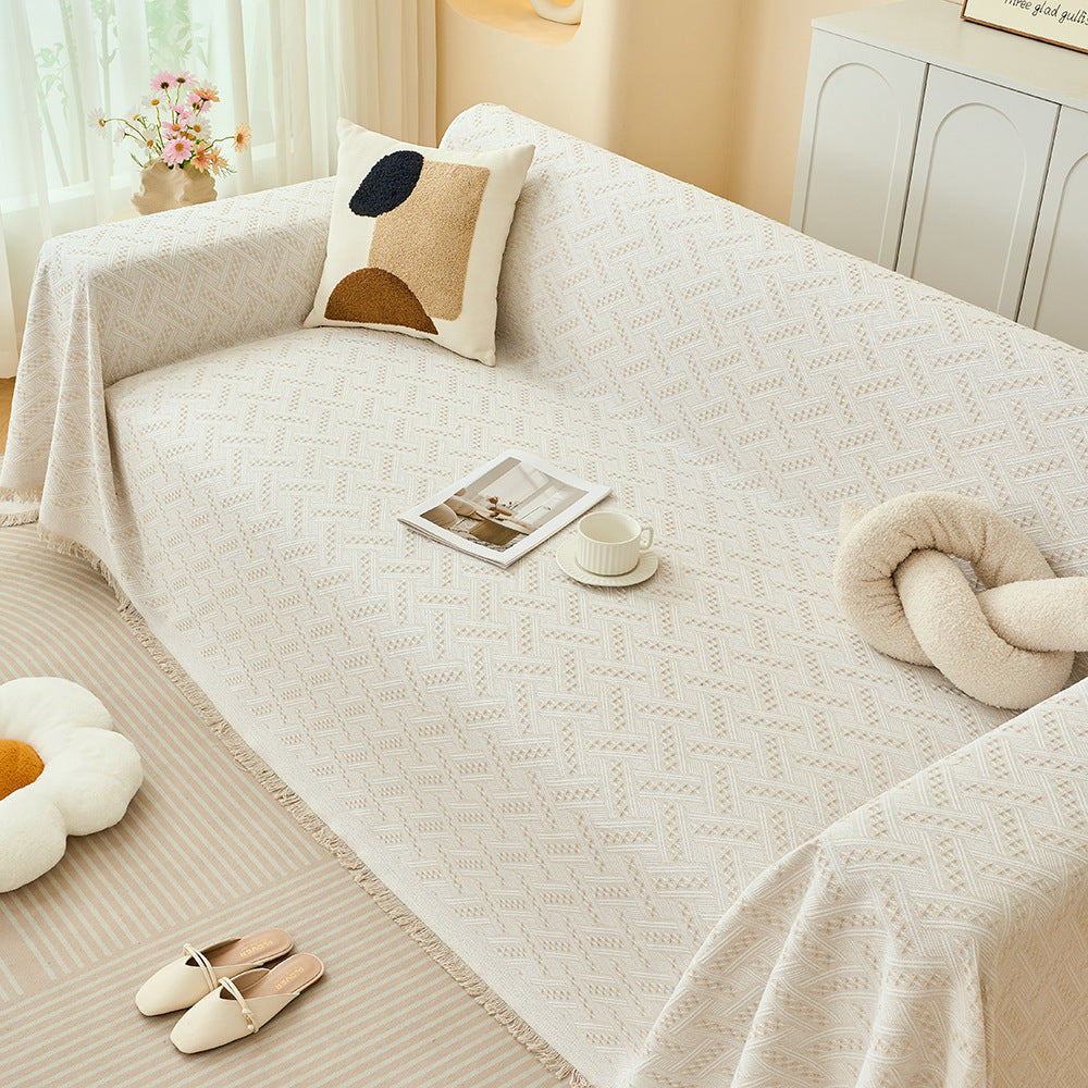 Stylish Woven Sofa Throw Blanket — product view 2