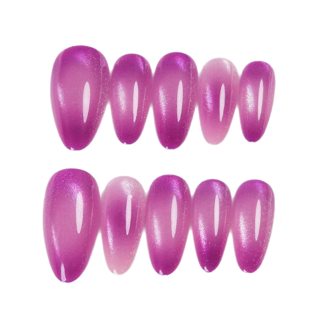 Stiletto Shaped Press-On Nail Set with Ombre Finish — product view 5