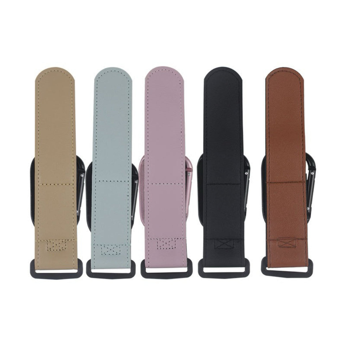 Heavy-Duty Leather Loop Stroller and Bag Carabiner Hook — product view 5
