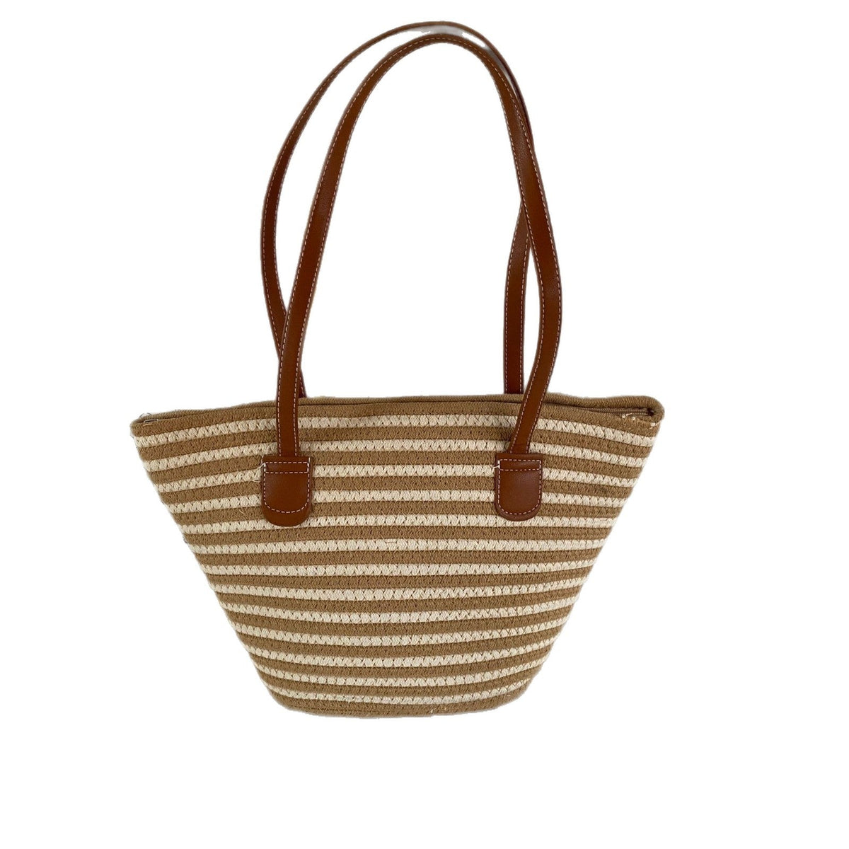 Trendy Basket Bag with Leather Handles LoungeYard — product view 5