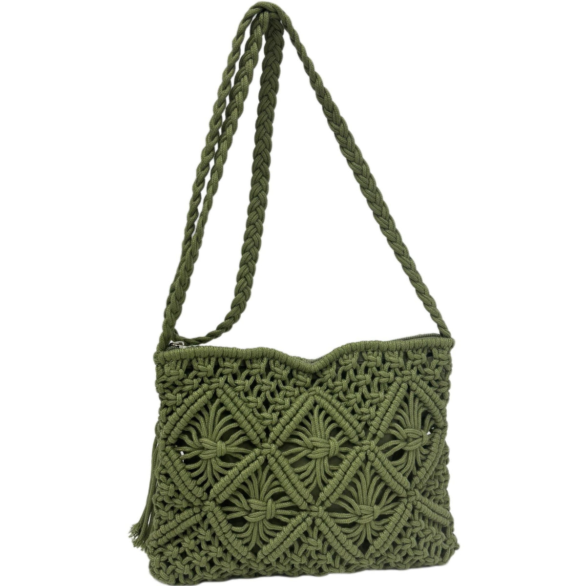 Handmade Macrame Shoulder Bag LoungeYard — product view 6