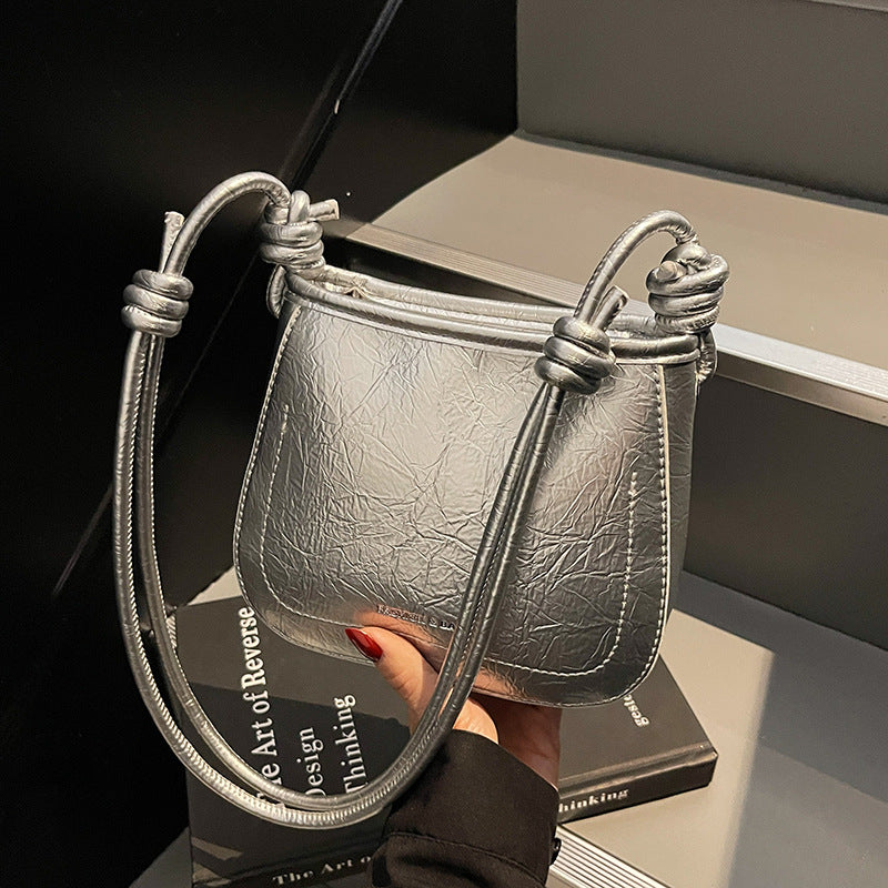Knotted Handle Top-Handle Handbag LoungeYard — product view 6