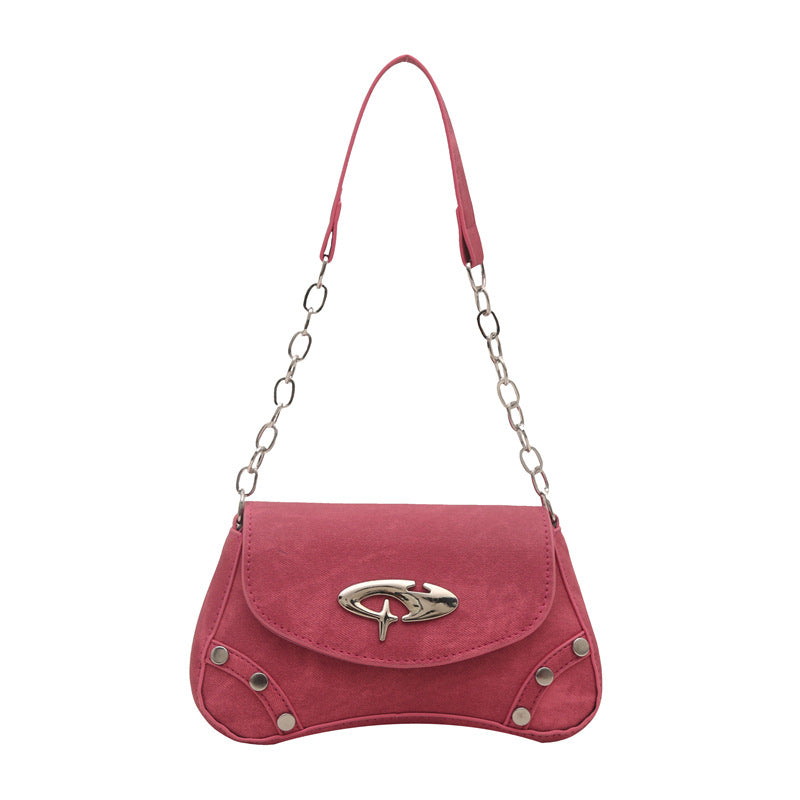 Chain-Detail Shoulder Handbag — product view 4