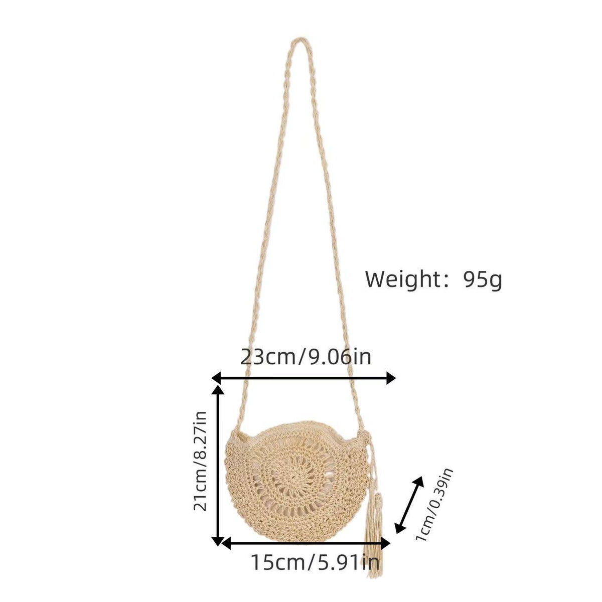 Handbag in trendy macrame design LoungeYard — product view 1