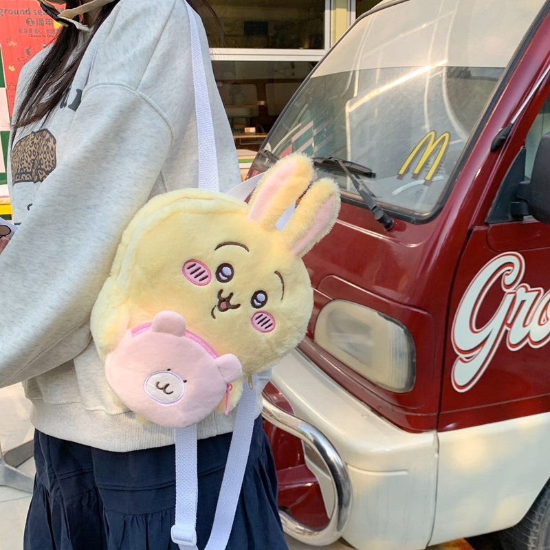 Cute Plush Animal Backpack — product view 3