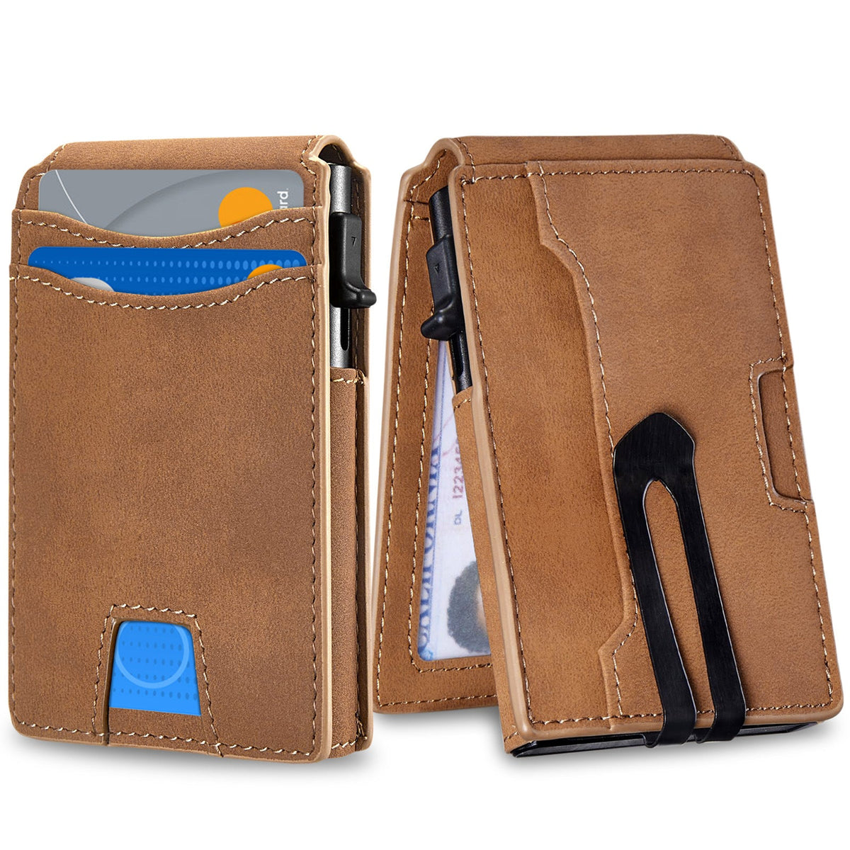 Slim RFID-Blocking Carbon Fiber Cardholder LoungeYard — product view 1