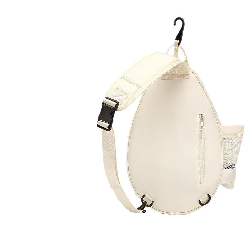 Sporty racket bag with integrated bottle and compartments LoungeYard — product view 5