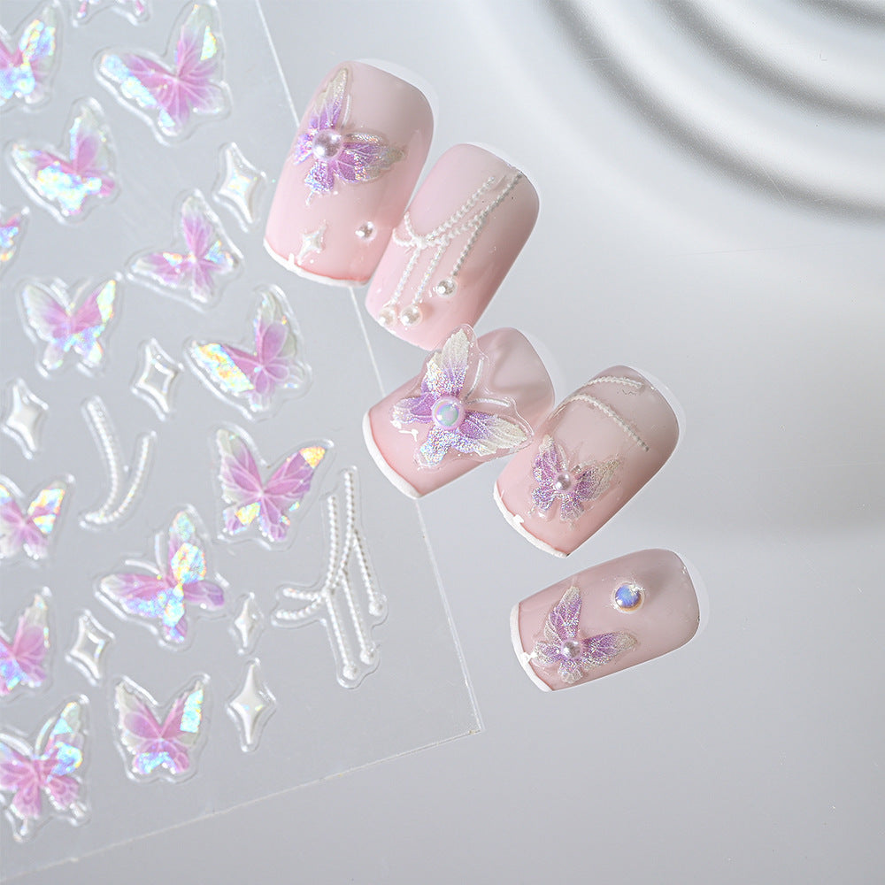 Floral Nail Art 3D Stickers — product view 4