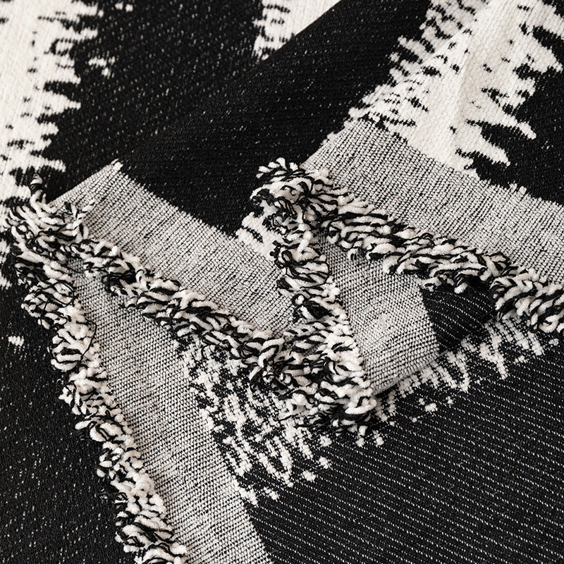 Textured Striped Throw Blanket — product view 4
