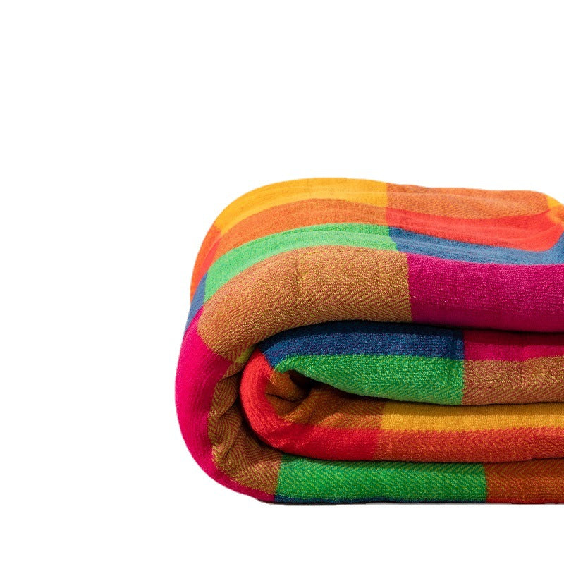 Colorful Patterned Throw Blanket — product view 5