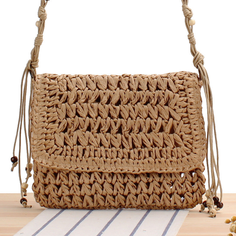 Handbag made of high-quality woven natural material LoungeYard — product view 5