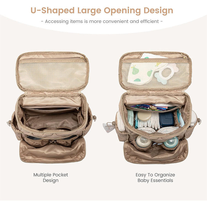 Quilt-Backpack with Additional Organizer LoungeYard — product view 4