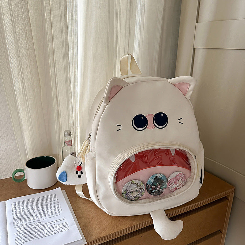 Cute Cat-Themed Mini Backpack — product view 2