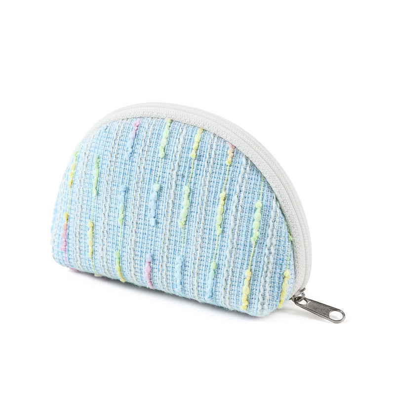 Textured Fabric Zippered Cosmetic Case — product view 5