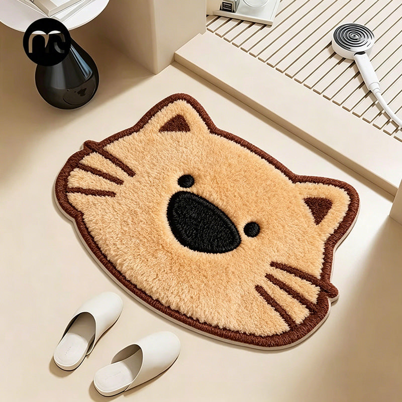 Cute Cartoon Fox Shaped Bath Mat — product view 4