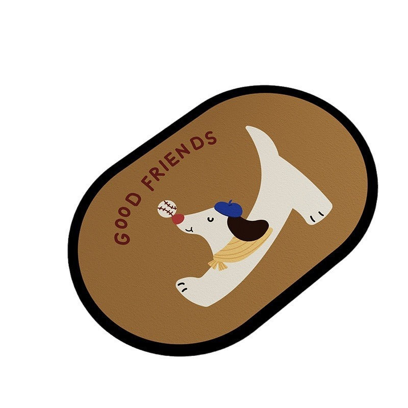 Fun Cartoon Dog Bath Mat — product view 5