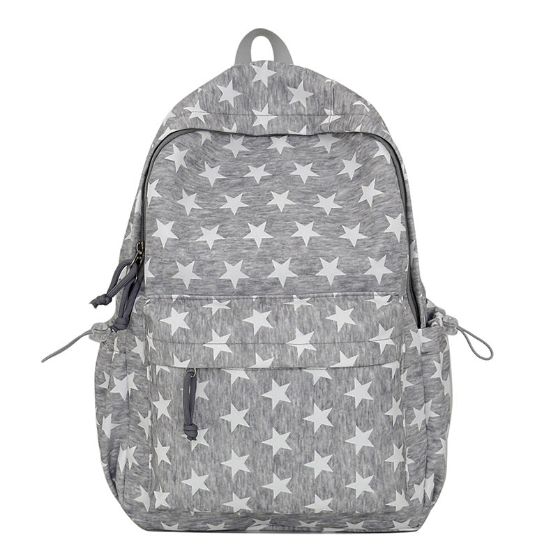 Cute Polka Dot Cotton Backpack LoungeYard — product view 5