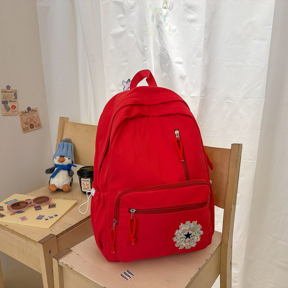 Functional Embroidered Backpack LoungeYard — product view 7