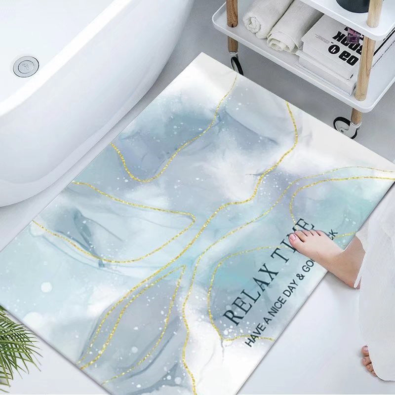 Luxurious Marble Design Bath Mat Bowlift — product view 4