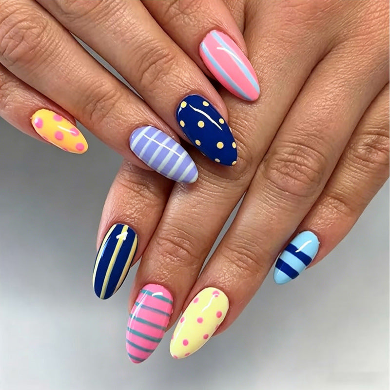 Creative Patterned Press-On Nail Art Set — product view 1