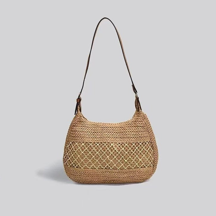 Handcrafted Backpack Bag in Natural Look LoungeYard — product view 2