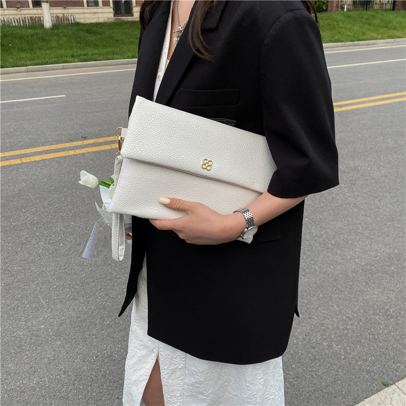 Elegant Textured Wristlet Clutch LoungeYard — product view 4