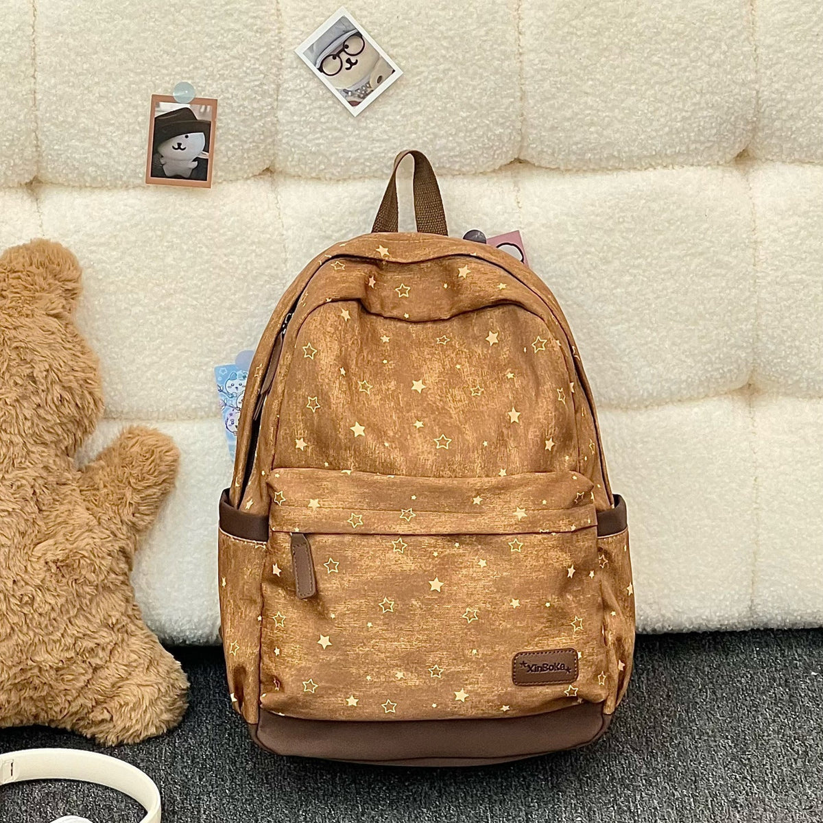Star-Patterned Casual Backpack LoungeYard 1791204559 — product view 5