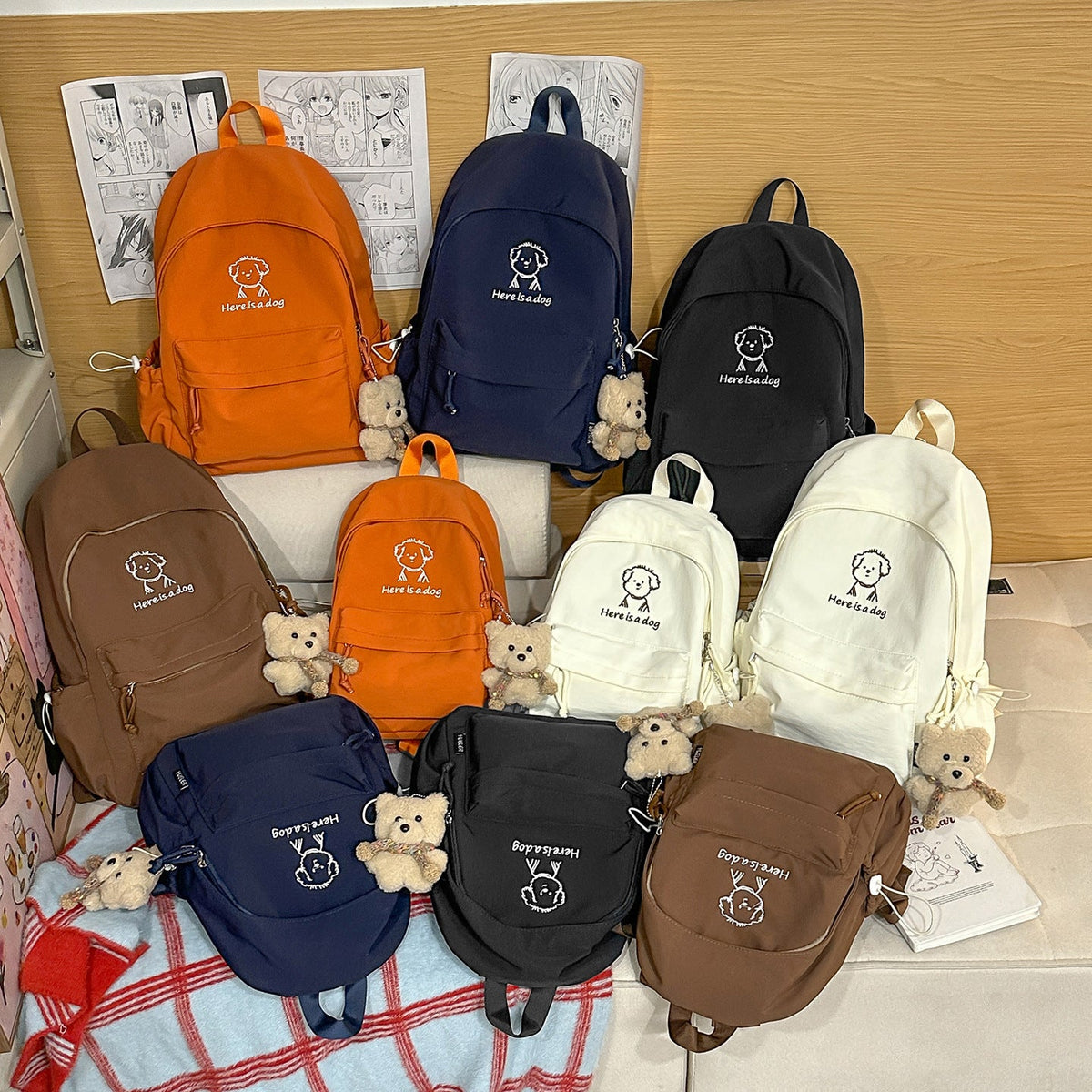 Playful Illustrated Casual Backpack LoungeYard — product view 4