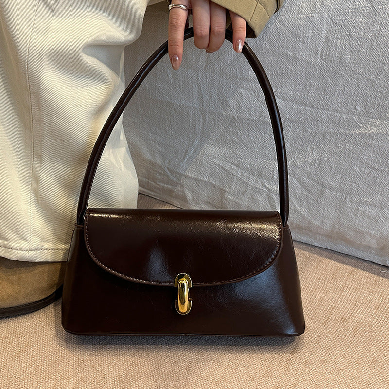 Elegant Structured Handheld Satchel — product view 2
