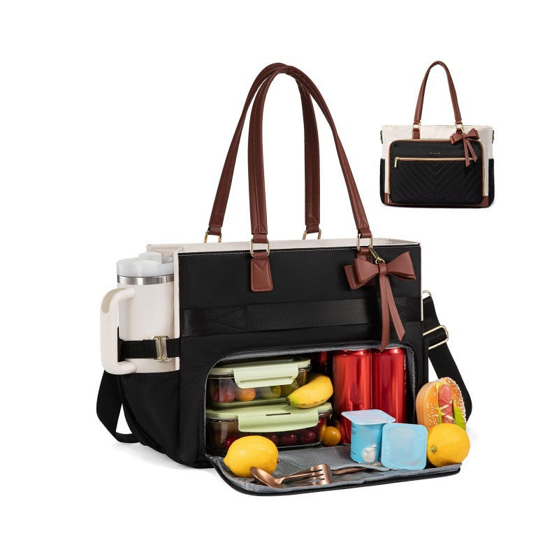 Insulated Multi-Compartment Lunch Tote LoungeYard — product view 1