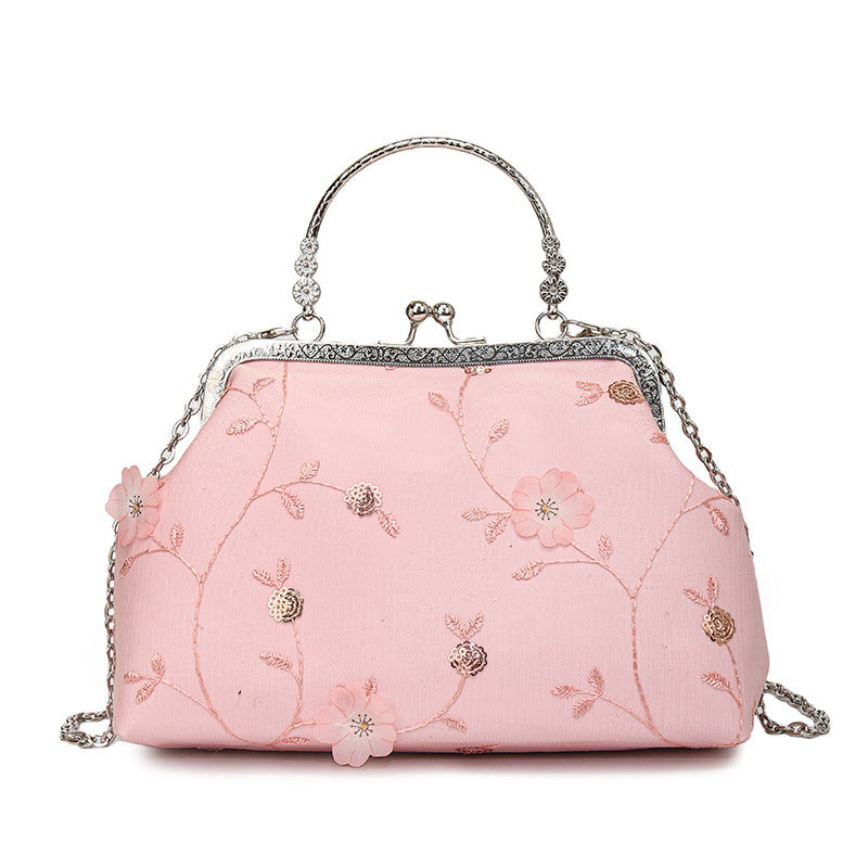 Floral Embroidered Evening Purse — product view 6