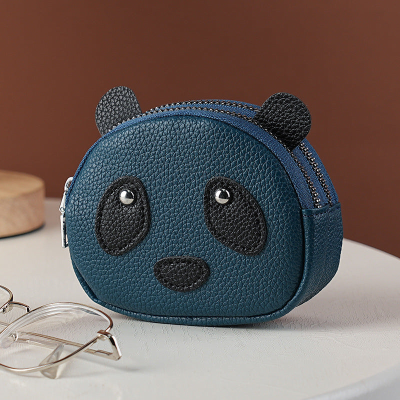 Cute Panda-Themed Zippered Coin Purse — product view 2