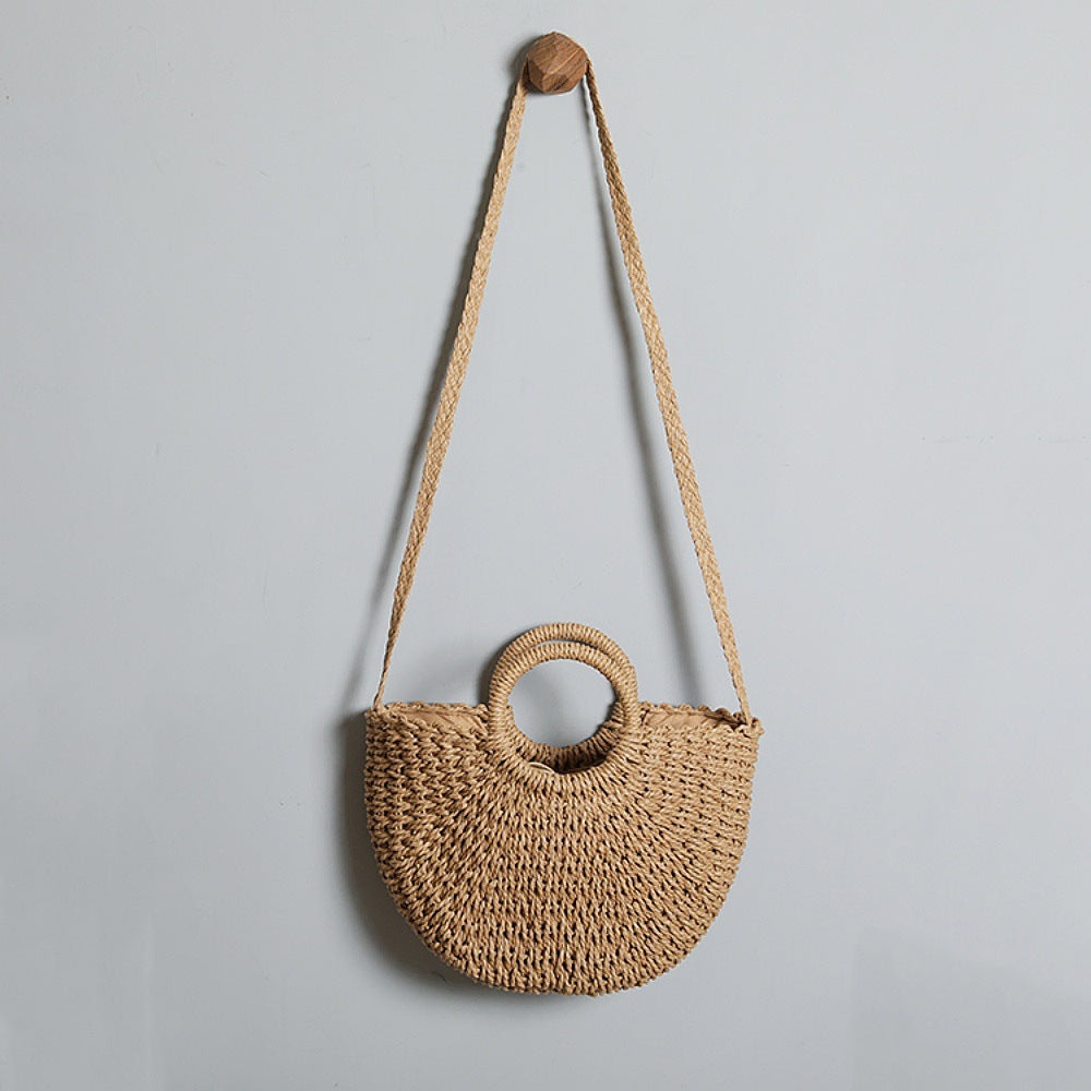 Handcrafted straw bag LoungeYard — product view 2