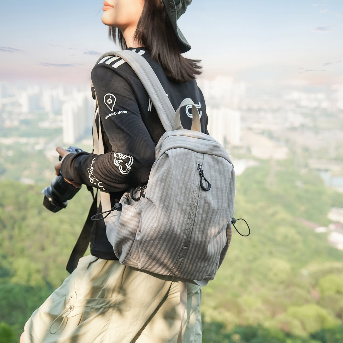 Lightweight Checkered Backpack LoungeYard — product view 3