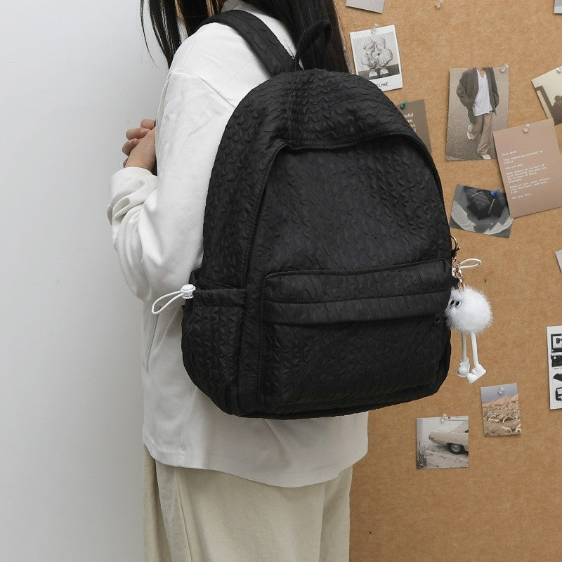 Textured Quilted Backpack — product view 2