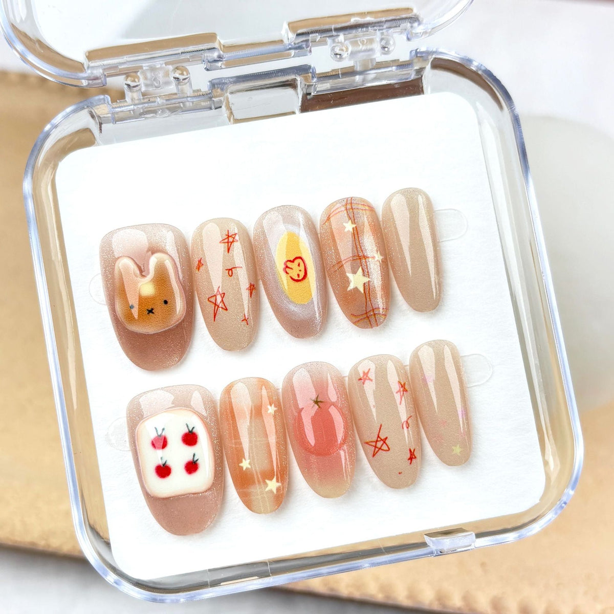 Creative Cartoon-Themed Press-On Nail Design Set — product view 3