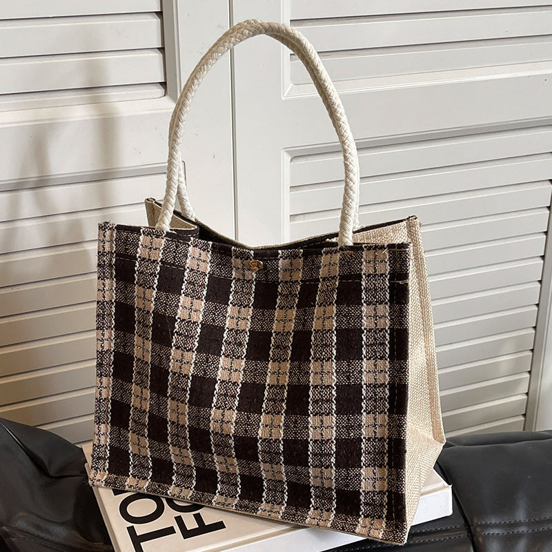 Checked Tote Bag — product view 3
