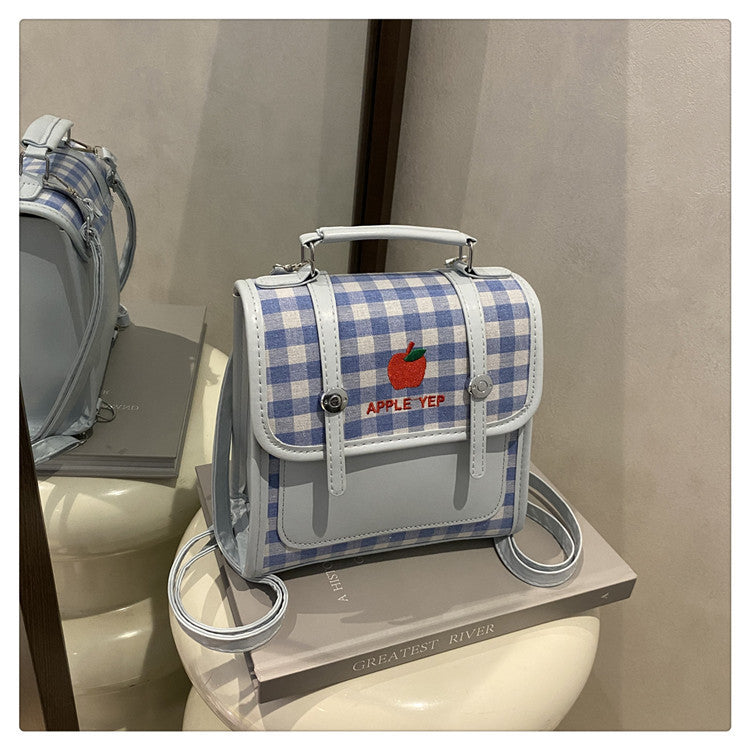 Playful Checked Mini Backpack LoungeYard — product view 6
