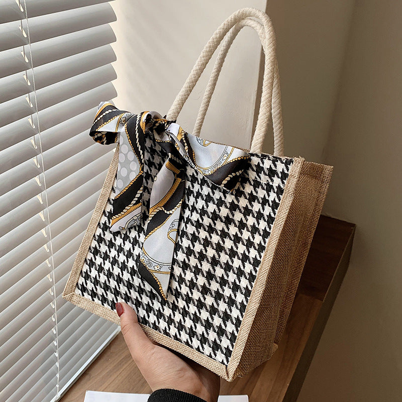 Handcrafted Woven Tote Bag — product view 2