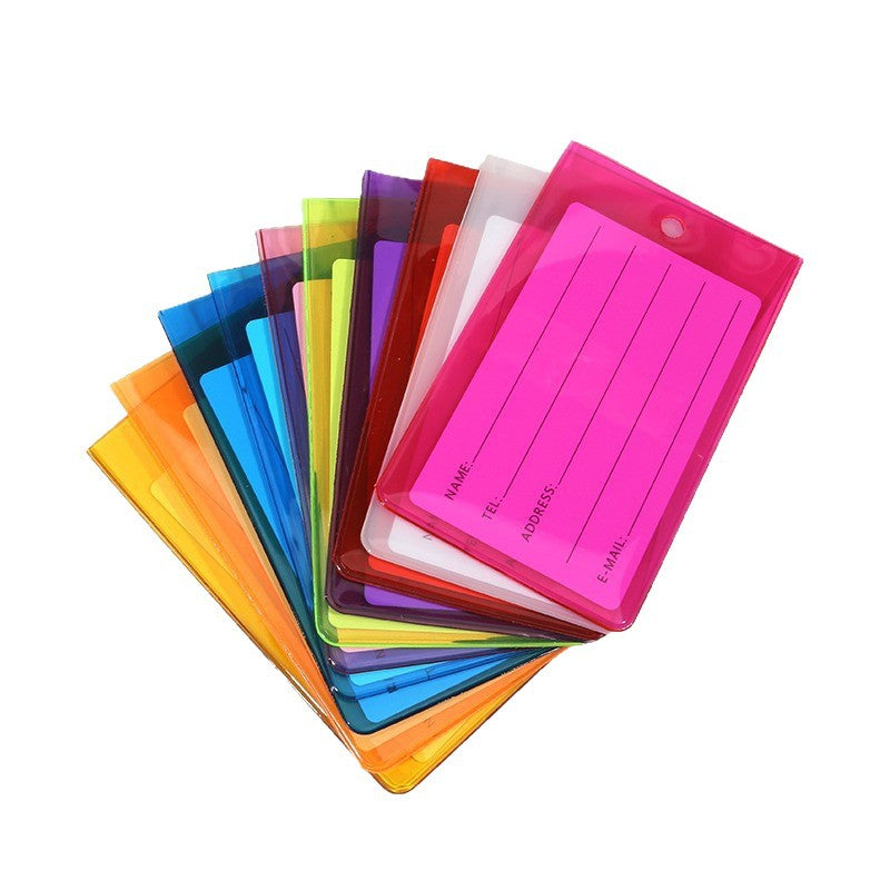 Silicone Luggage ID Tag with Writable Info Panel and Flexible Loop Strap LoungeYard — product view 5