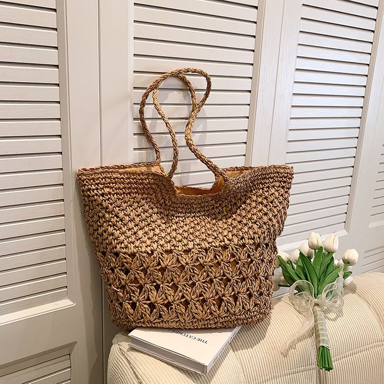 Elegant and Woven Beach Bag LoungeYard — product view 1