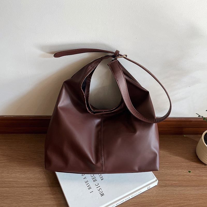 WoSpacious Soft Leather Hobo Bag LoungeYard — product view 1