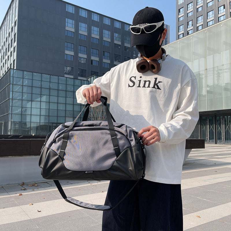 Sporty Weekend Duffel Bag with Multifunctional Compartments LoungeYard — product view 3