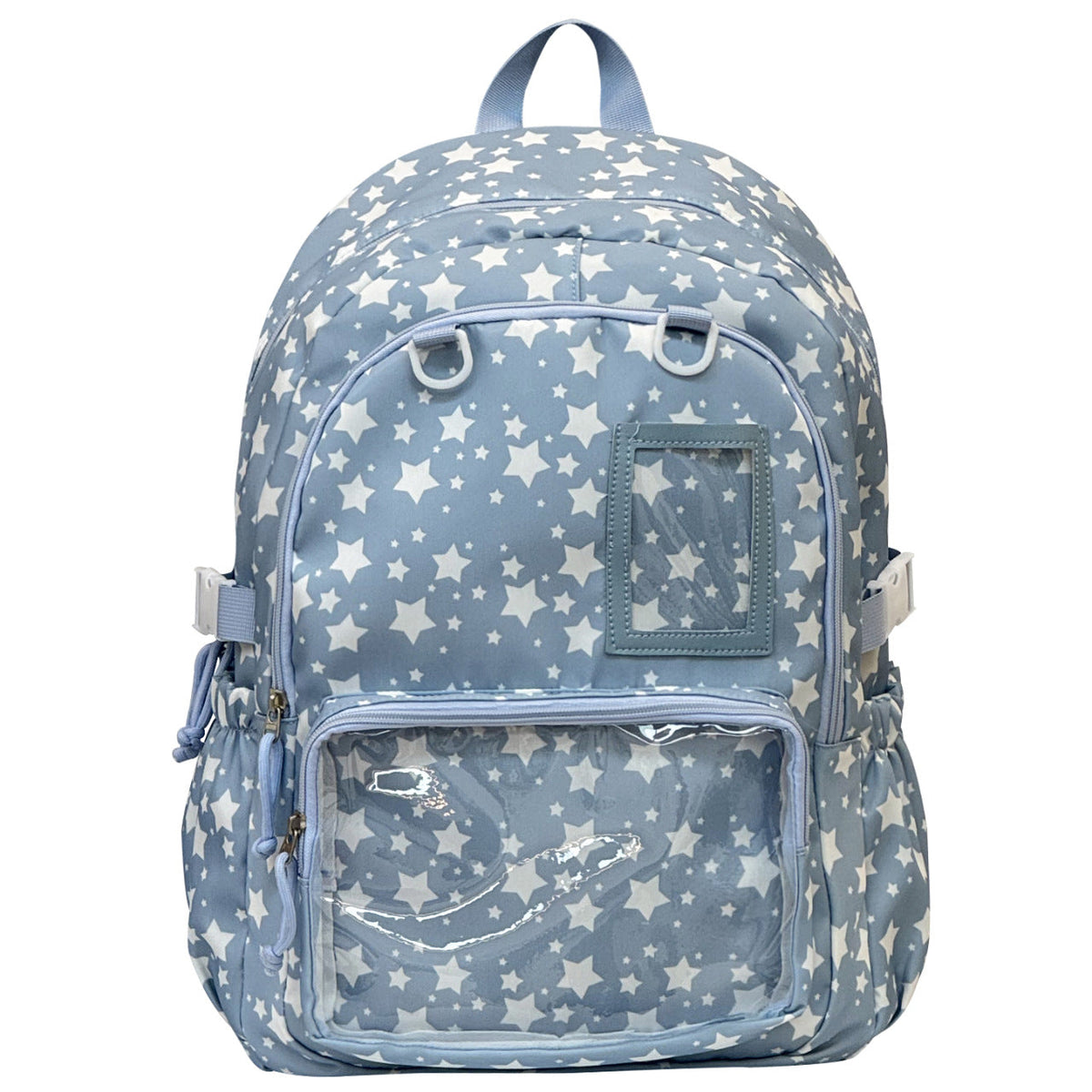 Star Patterned Transparent Pocket Backpack — product view 1