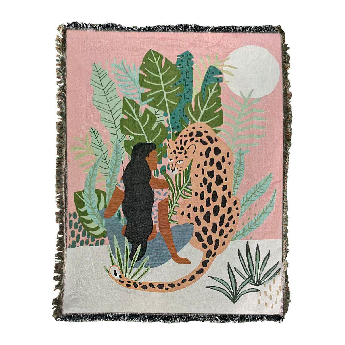 Nature-Inspired Artistic Throw Blanket — product view 5