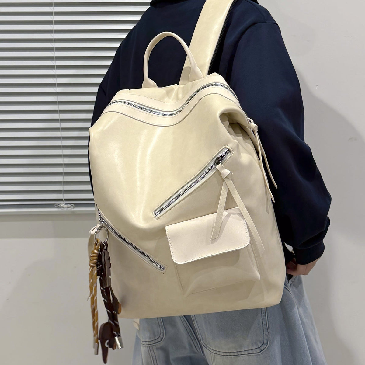 Chic Multi-Pocket Backpack LoungeYard — product view 2