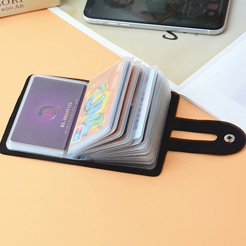Compact Faux Leather Card Case — product view 2