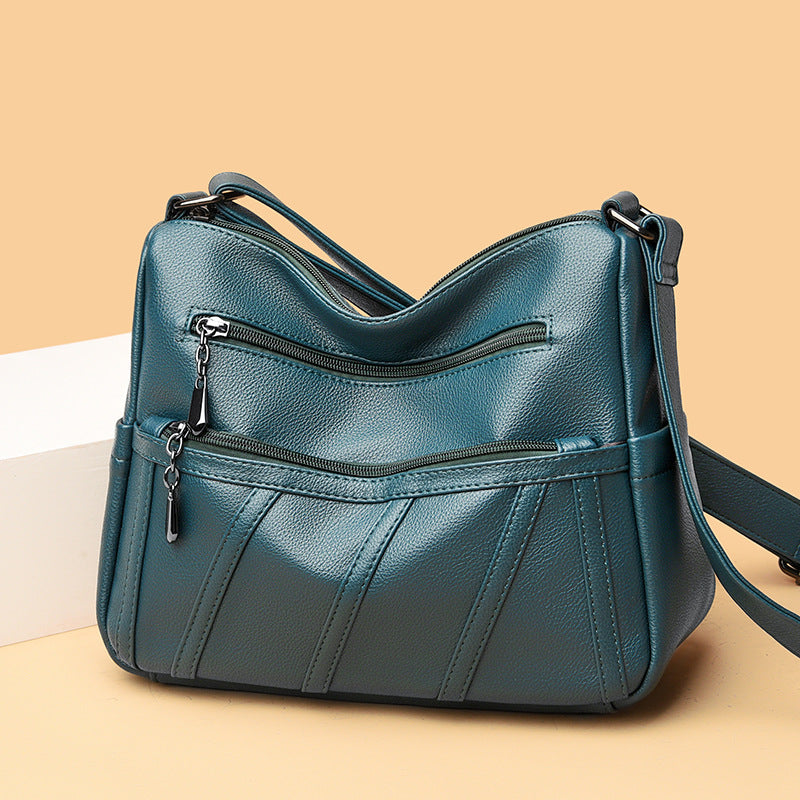 Elegant Zip-Detail Shoulder Bag LoungeYard — product view 3