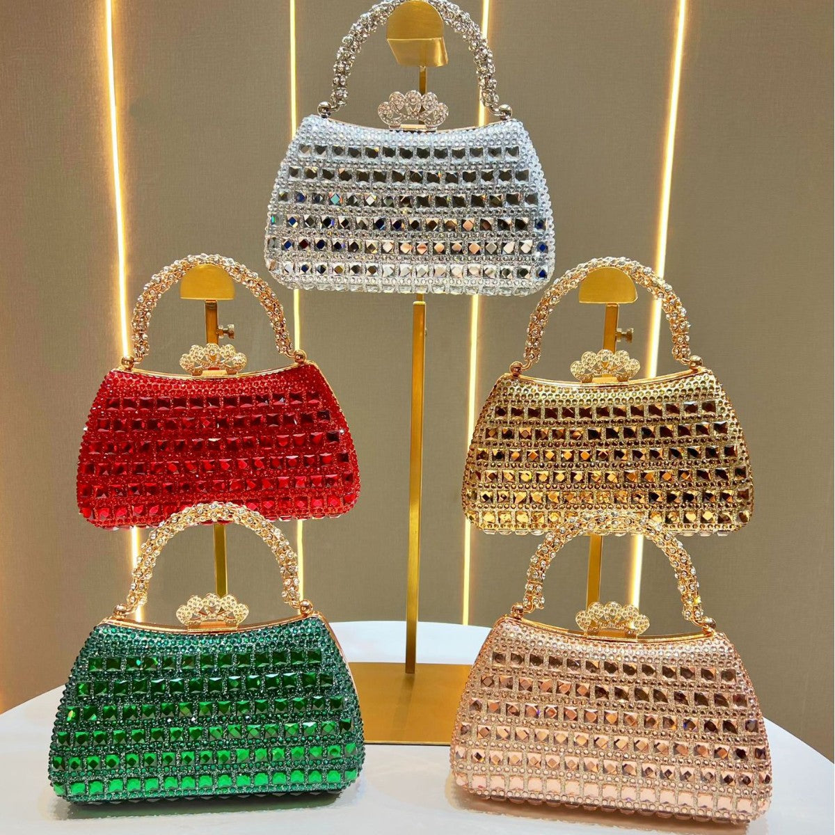 Ornate Studded Evening Handbag — product view 4